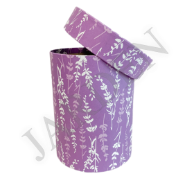 Шляпная коробка Дизайн "Лаванда" - Жарден. Оптово-розничные продажи цветов и растений в Уральском регионе.