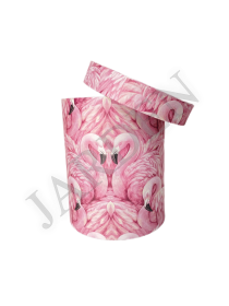 Шляпная коробка Дизайн "Фламинго" - Жарден. Оптово-розничные продажи цветов и растений в Уральском регионе.