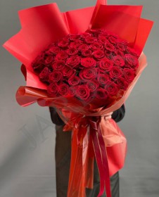 Моно-Букеты № 11 (51 роза) - Жарден. Оптово-розничные продажи цветов и растений в Уральском регионе.